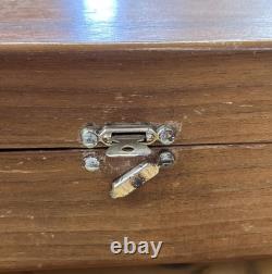 Vintage 1920's Thorens Music Box with5 Discs Swiss Made Musical Movement Wood Case