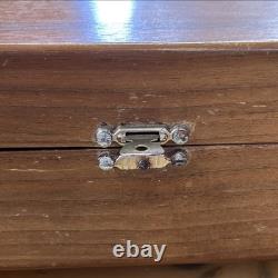 Vintage 1920's Thorens Music Box with5 Discs Swiss Made Musical Movement Wood Case