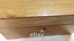 Vintage 1950s Swiss Thorens Music Box Inlaid Wood Design 3 Songs No. AL336