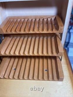 Vintage 1960s Italian Cigarette Box Cantelevered Inlayed Wood Musical & Footed