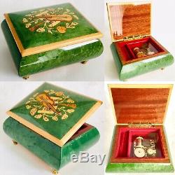 Vintage (1980s) Swiss Romance Handcrafted Music Box (5/13cm x 4/10cm, 360g)