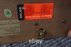 Vintage Anri Music Box Italy Reuse Swiss Wood Hutch Cupboard Cabinet Cabaret