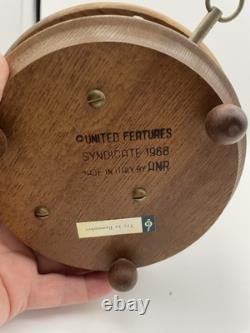 Vintage Anri Thorens Charlie Brown & Lucy 1968 Wooden Music Box Works