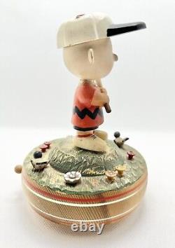 Vintage Anri wood carved Charlie Brown music box