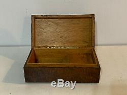 Vintage Antique Swiss Burl Wood Elm Dresser Music Box