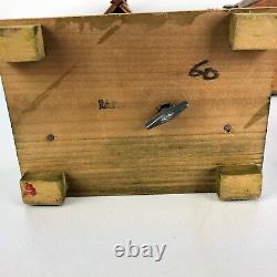 Vintage Bank /Music Box WOOD House COTTAGE LOT Japan Italy Bank House Miniature