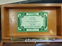 Vintage Collectible Thorens Swiss Music Box Six Christmas Tunes