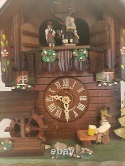 Vintage GERMANY SCHWARZWALDER UHREN Cuckoo Clock With Swiss Music Box