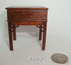 Vintage Gerald Crawford Dollhouse Miniature Walnut Working Music Box 112 Scale