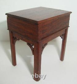 Vintage Gerald Crawford Dollhouse Miniature Walnut Working Music Box 112 Scale