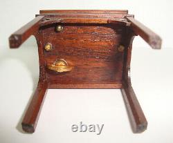 Vintage Gerald Crawford Dollhouse Miniature Walnut Working Music Box 112 Scale