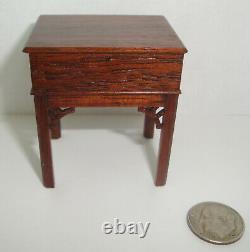 Vintage Gerald Crawford Dollhouse Miniature Walnut Working Music Box 112 Scale