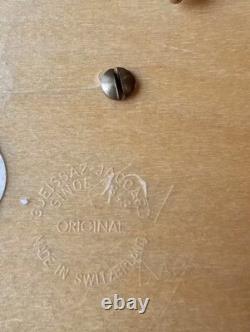 Vintage Gueissaz-Jaccard Swiss Inlaid Wood Music Box, Swiss Musical Movement