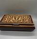 Vintage Italian Inlaid Wood Jewelry Reuge Music Box 10.5x6x3.75