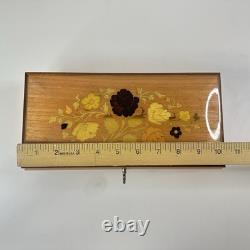 Vintage Italian Inlaid Wood Music Jewelry Box
