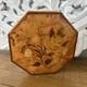 Vintage Italian Music Box Octagonal Jewelry? Asket Wood Marquetry Swiss Movement