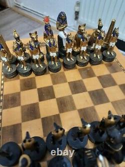 Vintage Italian Musical Chess Table With Chess Set
