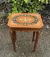 Vintage Italian Musical Table With Wood Inlay