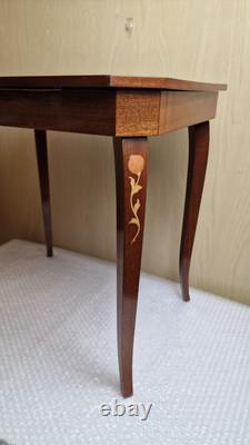 Vintage Italian Sorrento Musical Table with Wood Inlay