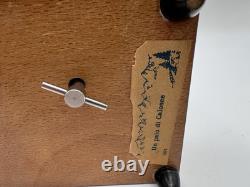 Vintage Italian Wood Inlaid Music Box Un Paio di Calosce WindUp Switzerland Rare