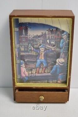 Vintage Jan Poortman Drunken Sailor Music Jewelry Box Shipmodels Amsterdam Wood