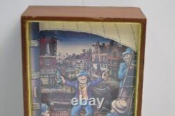 Vintage Jan Poortman Drunken Sailor Music Jewelry Box Shipmodels Amsterdam Wood