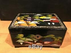 Vintage Japanese Musical Trinket Jewelry Box