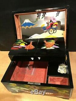 Vintage Japanese Musical Trinket Jewelry Box