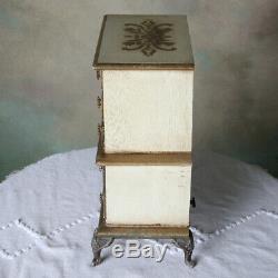 Vintage Jewelry Miniature Chest Music Box Plays Godfather Theme A Price Import