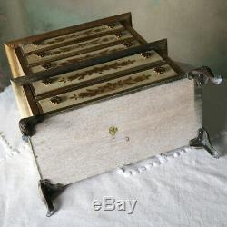 Vintage Jewelry Miniature Chest Music Box Plays Godfather Theme A Price Import