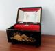 Vintage Lacquered Wood Ballerina Music Box