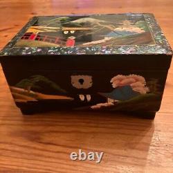 Vintage Landscape Painting Makie x Sculpture High-Quality 2-Tier Wood Music Box