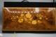 Vintage Large 14.5 Italian Marquetry Inlaid Wood Flower Sorrento Music Box Z1
