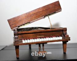 Vintage Mahogany Grand Piano Music Box