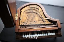 Vintage Mahogany Grand Piano Music Box