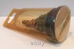 Vintage Mary & Baby Jesus Rotating Music Box Hand Painted With Wood Base Italy