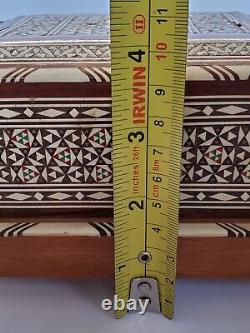 Vintage Moroccan/Moorish Marquetry Inlaid Musical Cigarette Box