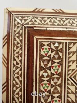 Vintage Moroccan/Moorish Marquetry Inlaid Musical Cigarette Box