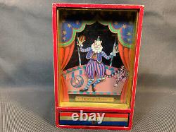 Vintage Music Box Jewelry Box With A Dancing Animated Clown