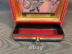 Vintage Music Box Jewelry Box With A Dancing Animated Clown