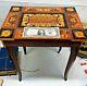 Vintage Music Jewelry Table With Reuge Swiss Music Box Plays Isola Di Capri