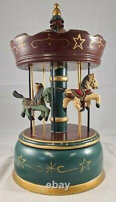 Vintage Musical Carousel with Horses