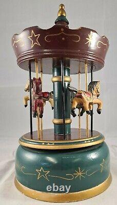 Vintage Musical Carousel with Horses
