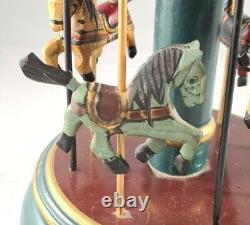 Vintage Musical Carousel with Horses