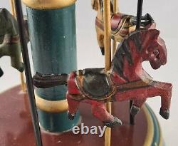 Vintage Musical Carousel with Horses