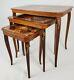 Vintage Nesting Tables Accent Sorrento Italian Marquetry Inlaid With Musical Box