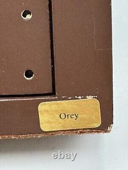 Vintage OREY Music Box, Ceramic Picture, Wood Frame, Beautiful, Working, Rare