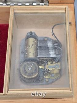 Vintage REUGE FUR ELISE Wood Music Box Jewelry Box