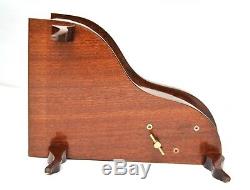 Vintage REUGE Grand Piano Music Box Wood Mosaic Jewelry Box Swiss Music Casket