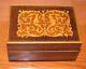 Vintage Reuge Music Box, Inlaid Wood, Plays Romeo And Juliet, Working, 4x3x2